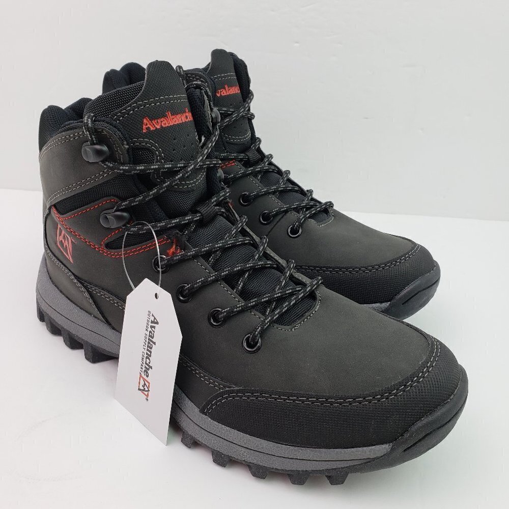 NEW Avalanche Outdoor Supply Company Steep Mens Size 7 Black Hiking Boots